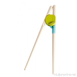 Tmrow 1 Pair Children Kids Beginner Chopsticks Easy to Use Training Chopsticks for Children and Adults Green - B0788LMPL8